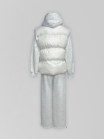 Спортивный костюм-тройка 23367 из зип-кофты, прямых штанов на кулиске и жилета