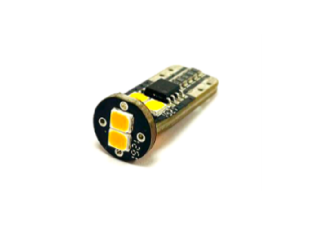 Светодиодная лампа W5W T10-6W-PY-8G (оранжевый), 1шт