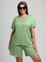 Блузка Летний драйв-4 Виотекс ЗЕЛЁНЫЙ