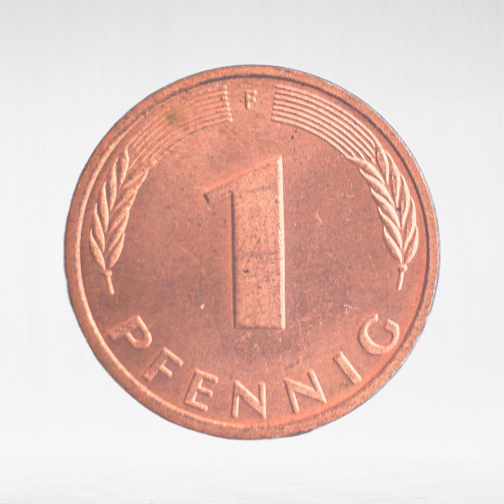Germany, 1 Pfennig, 1996, (Stuttgart Mint - "F"), XF