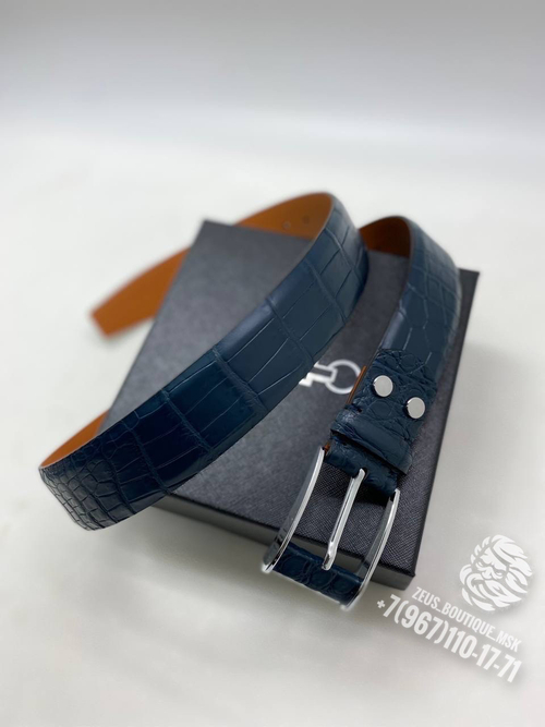 Ремень Zilli из кожи крокодила