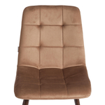 Стул CHILLY (mod. JSC-220) Велюр/металл , 44,5х52,5х88 см, Brown (коричневый) HLR11 / орех