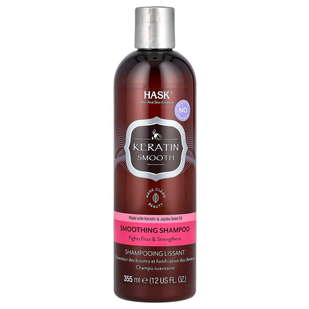 Hask Beauty, Keratin Protein, разглаживающий шампунь, 355 мл (12 жидк. унц.)