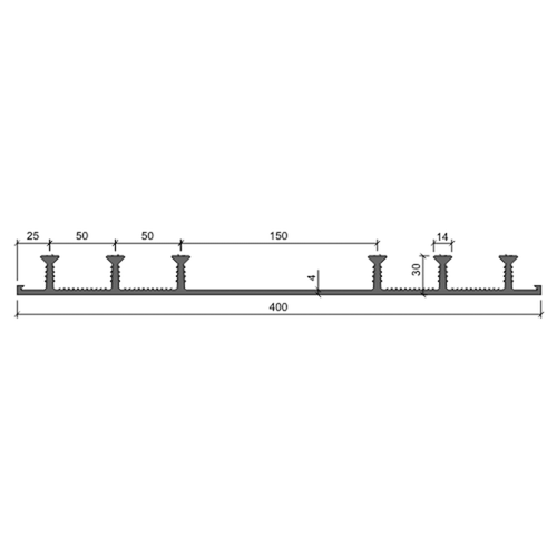 Гидроизоляционная шпонка ХО-400-6/30 ПВХ-П