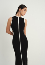 Платье RENEE с боковыми вырезами, чёрный