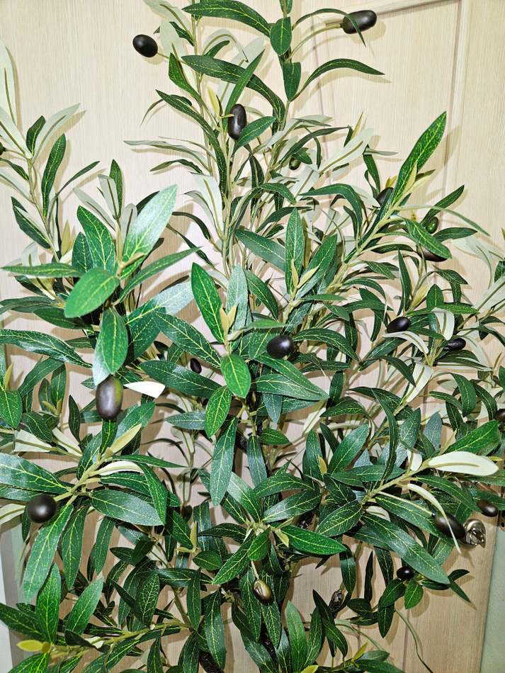 Искусственное оливковое дерево 120см в кашпо