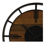 Часы настенные QAUU Ø 55см / 1xAA Металл,дерево