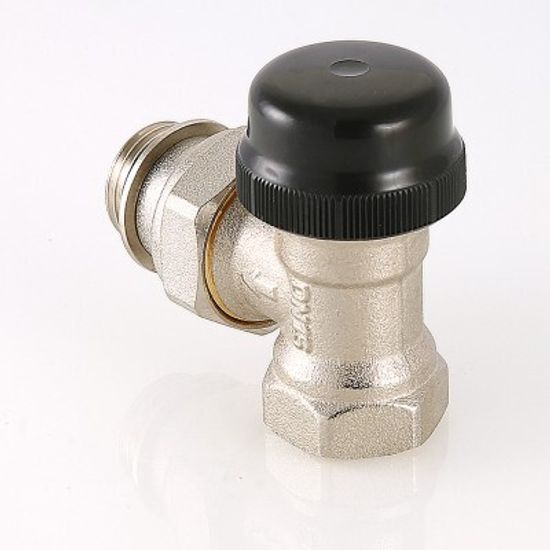 Клапан термостатический Valtec 1/2" угловой с преднастройкой арт. VT.037.N.04 для радиаторов
