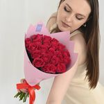 Розы кения розовые (Premium) 21 шт