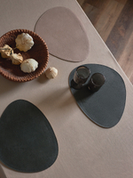 Набор из 2-х двухсторонних сервировочных салфеток drop, 33х41 см, зеленый/бежевый