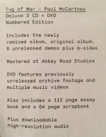 Paul McCartney / Tug Of War (3CD+DVD)
