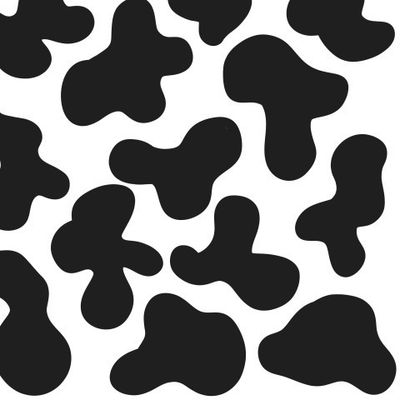 Коровий принт (черно-белый)