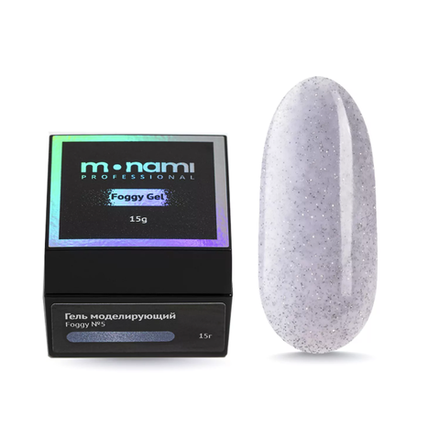 Monami Гель Foggy Gel 05 для моделирования ногтей светоотражающий, 15 гр