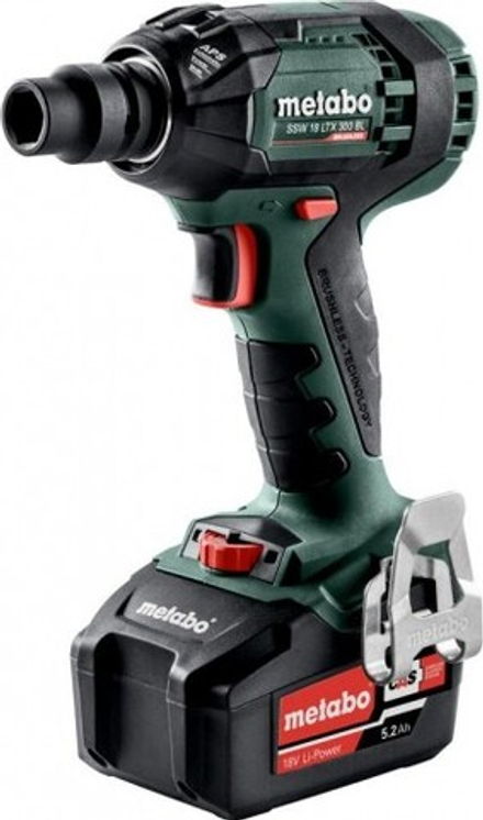 Гайковерт аккумуляторный METABO SSW 18 LTX 2х5,2 300 BL ударный, бесщеточный 602395650