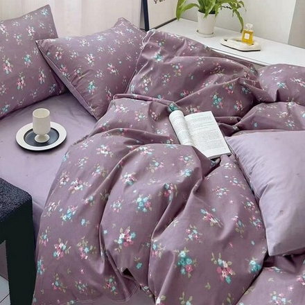 Комплект постельного белья "АВТ. 764", сатин, 100% хлопок, Россия. Пододеяльник на молнии!!!