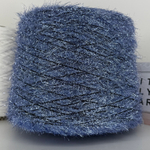 DECORATION - Millefili S.р.A.; 34% люрекс, 66% п/а; 380м/100гр; голубая травка на черном эластичном шнурке.
