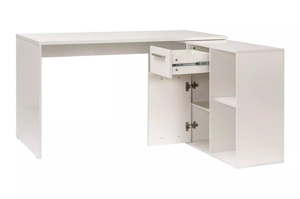 Лайт стол письменный 03.245 Белый шагрень