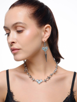 Колье "Blue big soul thorn" Silver