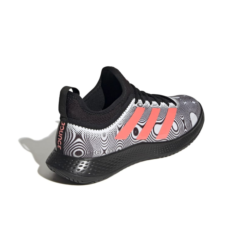 Мужские кроссовки теннисные Adidas Defiant Generation M - cloud white/acid red/silver metallic