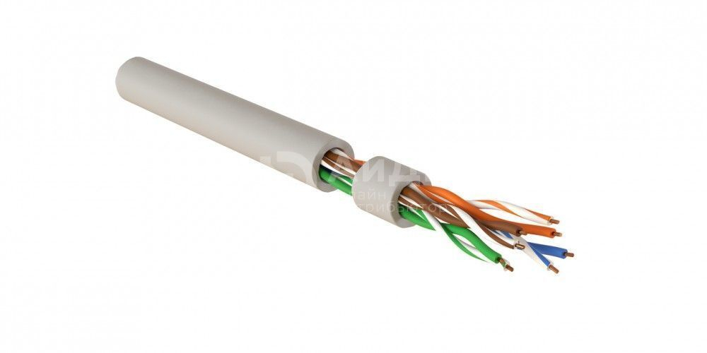 Кабель интерфейсный промышленный Hyperline IUUTP4-C5E-S24/1-FRPVC-GY