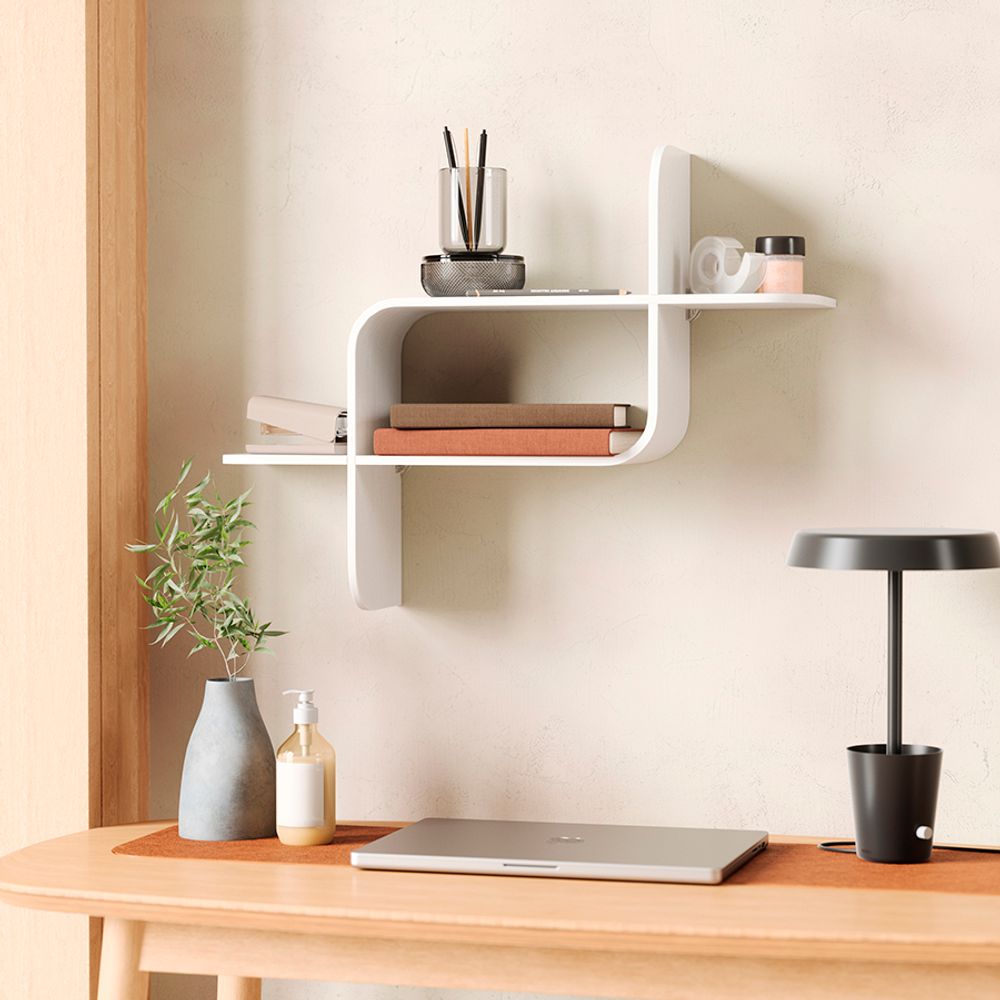 Полка настенная Montage, белая