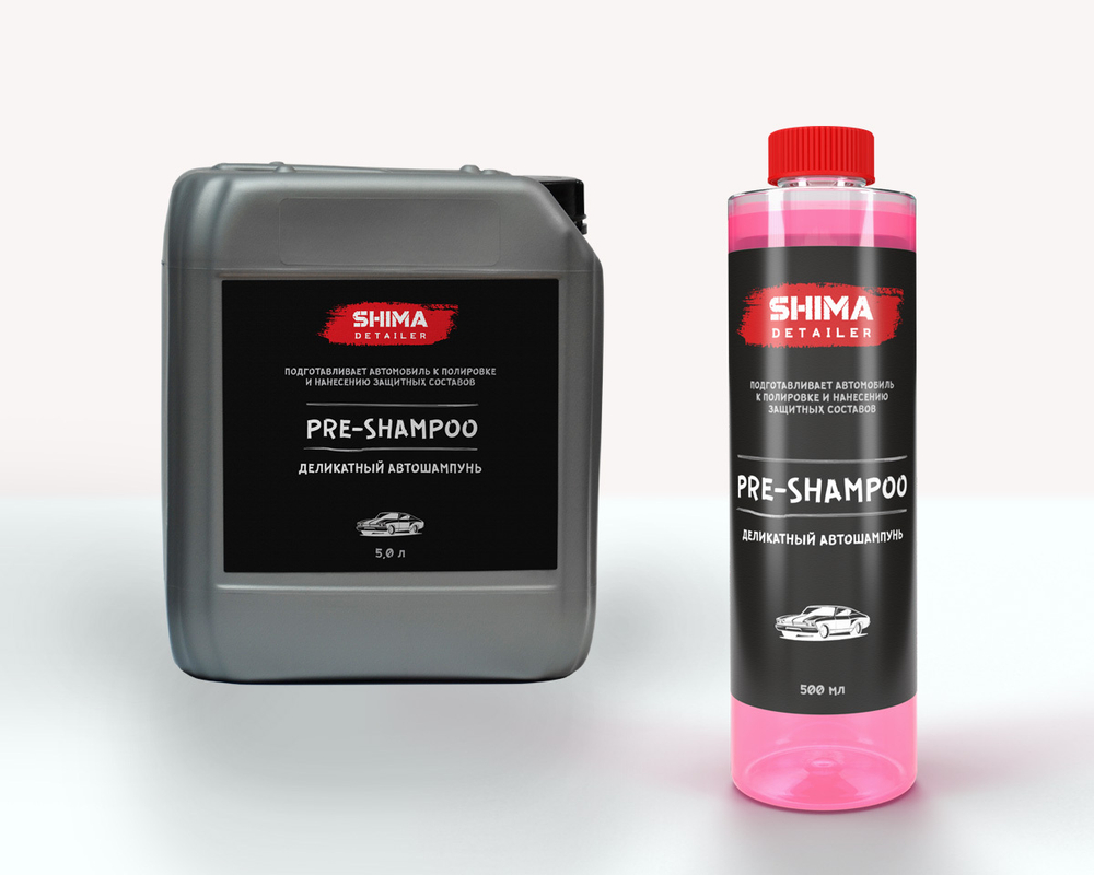 SHIMA DETAILER "PRE-SHAMPOO"  Деликатный автошампунь 500 мл.