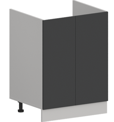 Кухня Модуль ШНМ 600 Графит / Графит Софт