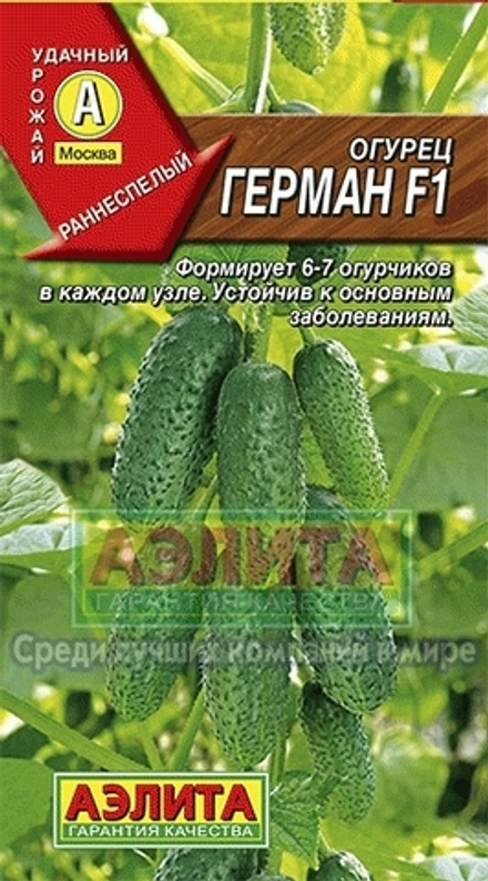 Огурец Герман F1 суперранний Аэлита