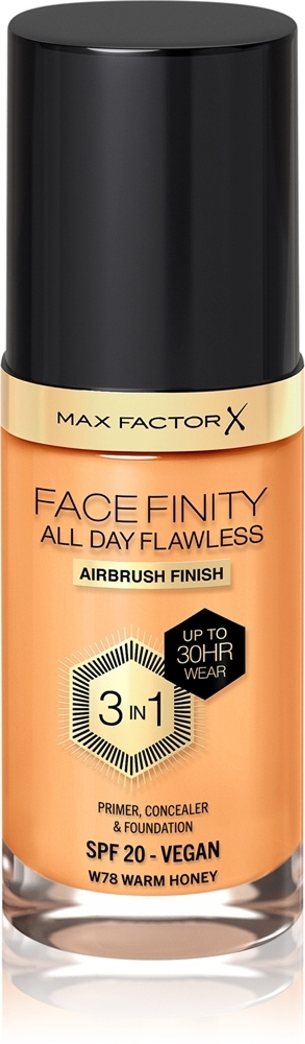 Max Factor Facefinity All Day Flawless - Долговечная тональная основа SPF 20, 30 ml