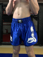 Шорты для тайского бокса синие Tomorrow Star