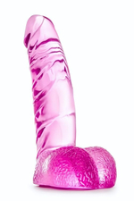 Ярко-розовый фаллоимитатор Ding Dong - 14 см. (Цвет: ярко-розовый)