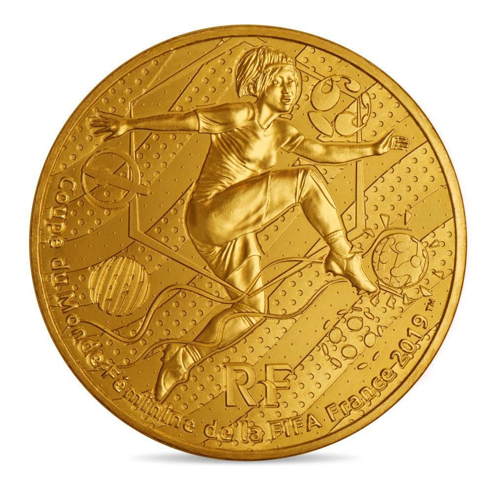 Набор из 4 монет 1/4 евро 2019 год. Чемпионат мира по футболу среди женщин во Франции 2019 год.