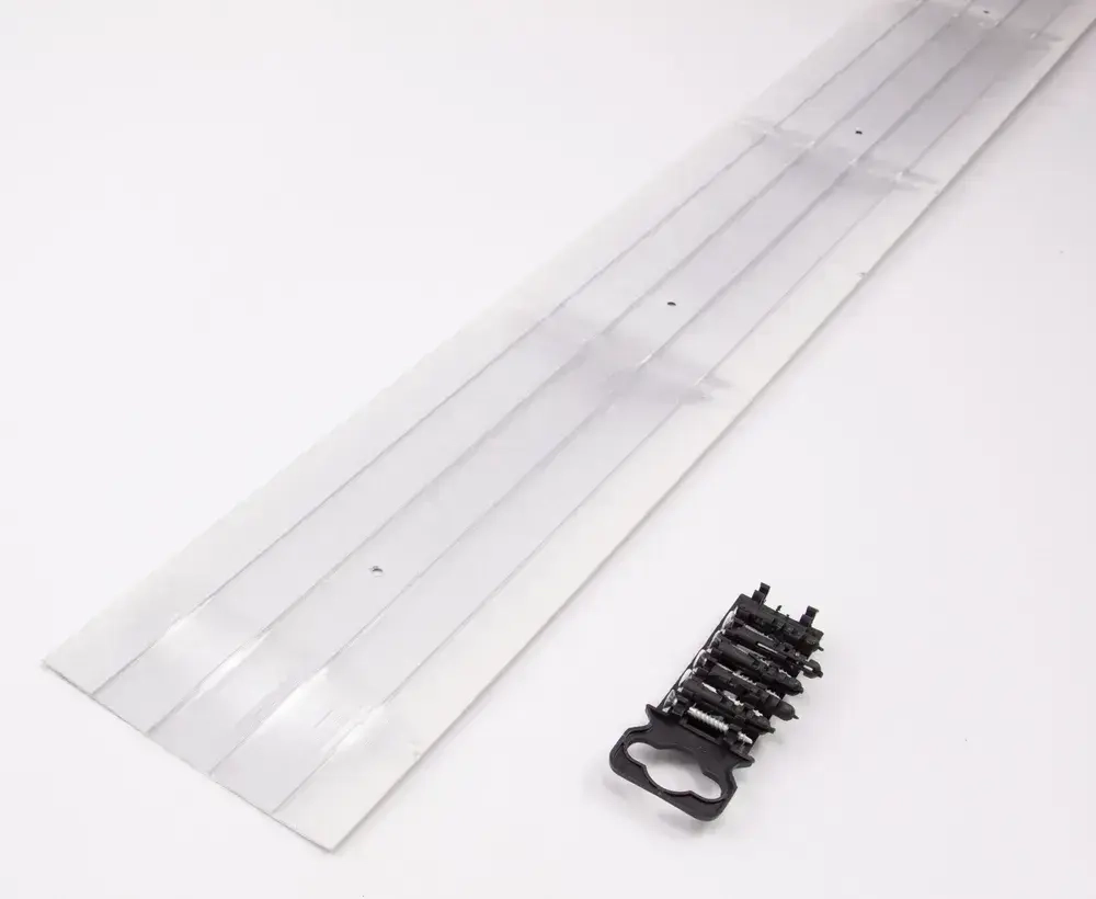 Порог алюминиевый прямой Дуб серый 100мм х 0,9м