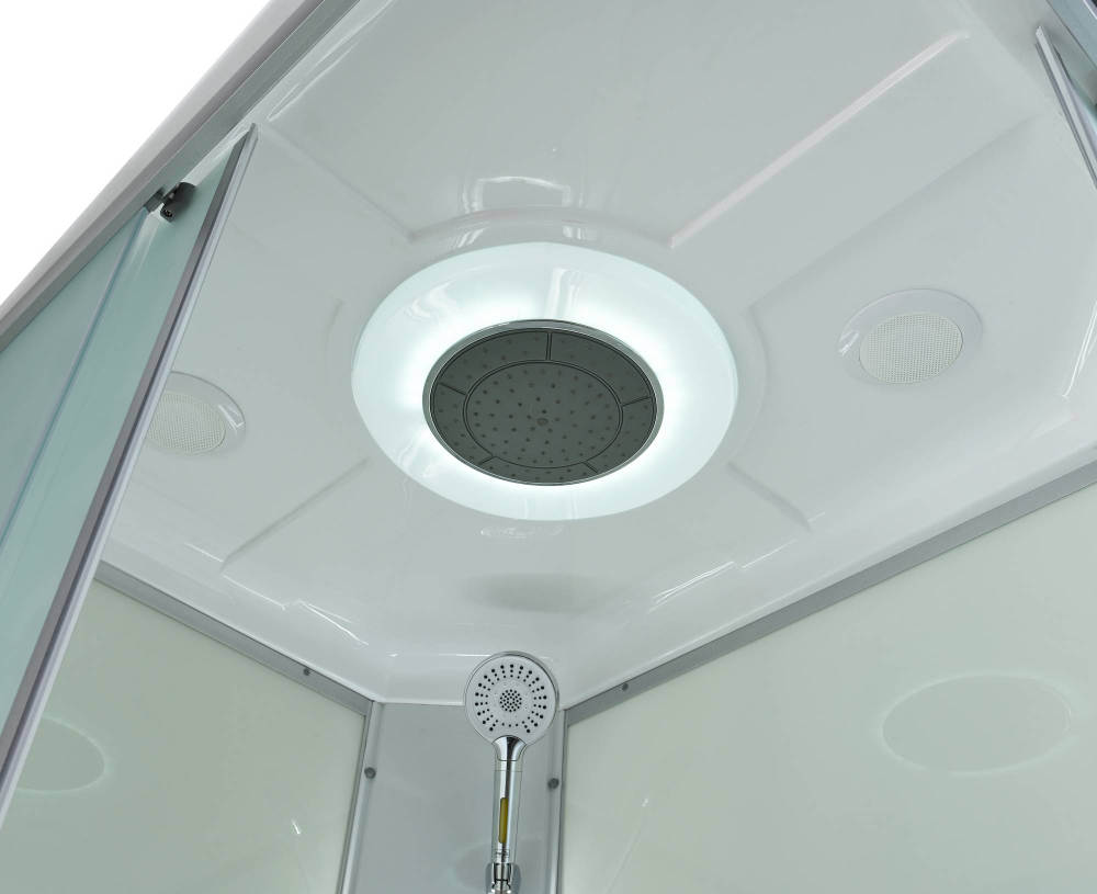 Душевая кабина AvaCan (АваКан) CK2912LED с низким поддоном, с ГМ, с электрикой и LED освещением, 120х90х215