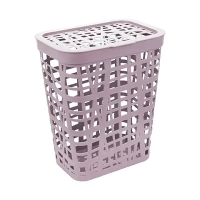 Корзина для белья ХАОС 32л лавандовый (комплект 5 шт)