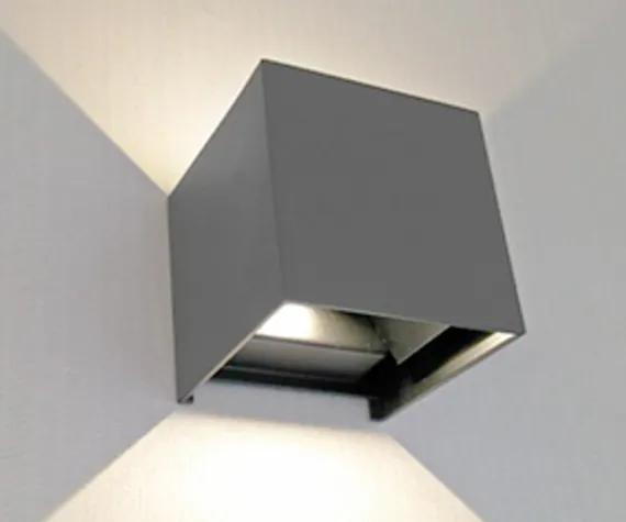 08585,16(3000K) Светильник Куб серый IP65 Led 6W