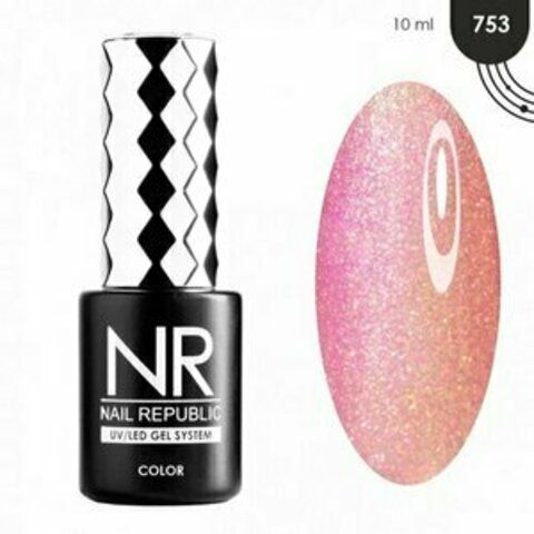 Nail Republic, Гель-лак - Sirena № 753 (10 мл)