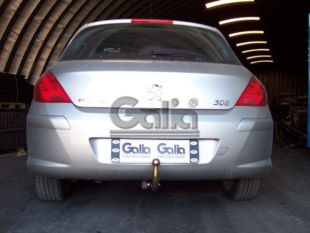 Фаркоп оцинкованный Galia C038C для Citroen C4 2004-2010, 2010-, Peugeot 307 2001-2007, Peugeot 308 2007-2012(паспорт и сертификат в комплекте)(без электрики)