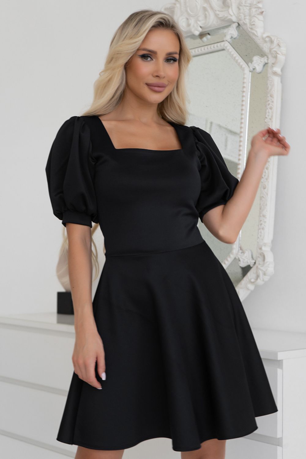 Платье Мери (черный) Р11-1085 Nikol