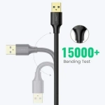 Удлинитель кабеля USB 3.0 Ugreen US129 30127 USB-A 3.0(M) to USB-A 3.0(F) 3 м, преимум качество, черный