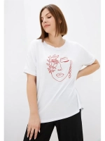 Футболка с принтом большие размеры