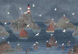 Бесшовная фреска ECO текстиль LIGHTHOUSE, 2,7 м (Ширина 4 м)