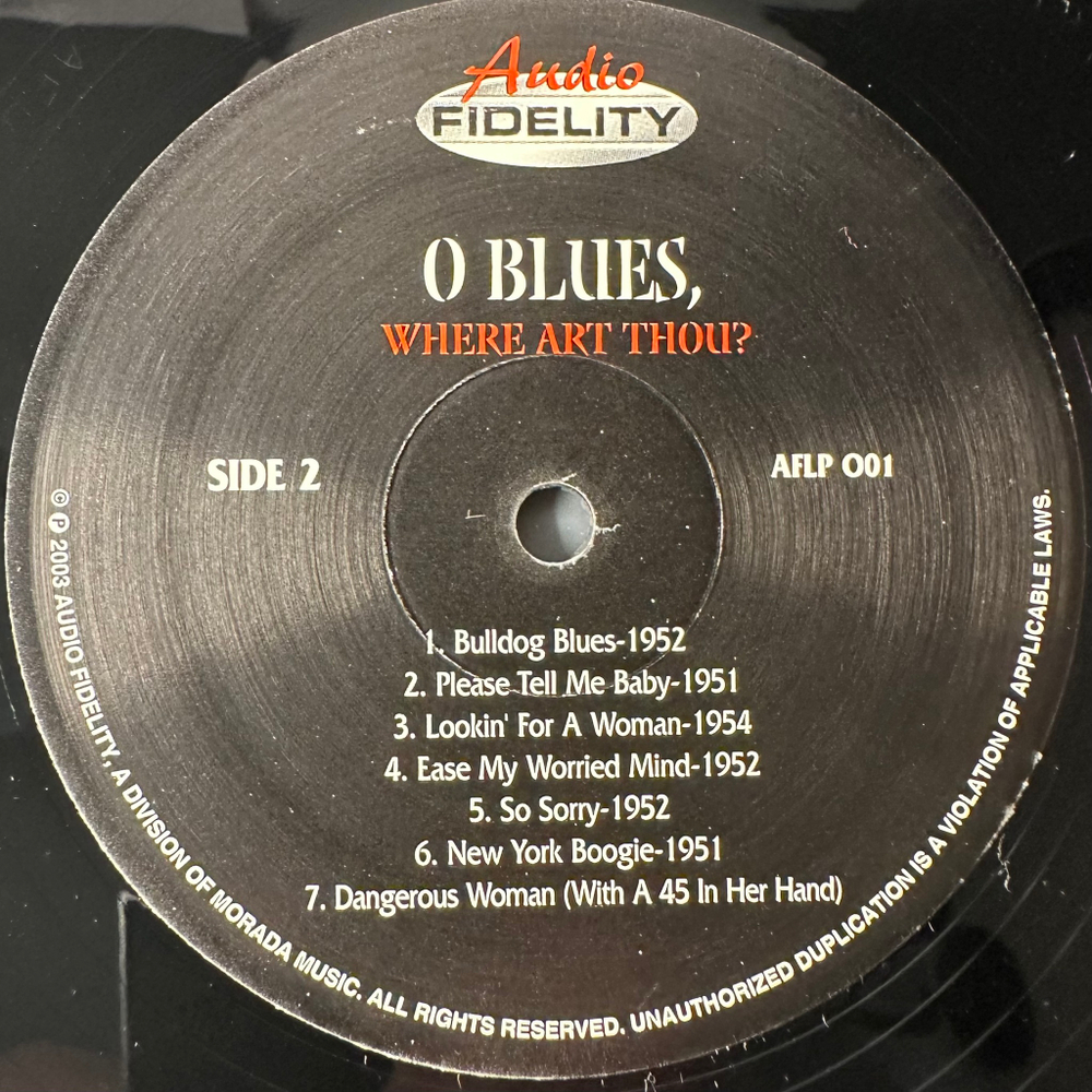 Сборник O Blues, Where Art Thou? (США 2003г.)