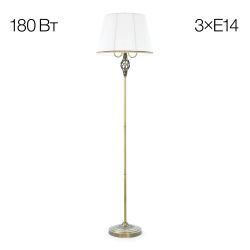 Citilux Вена CL402930 Торшер бронза с белым абажуром