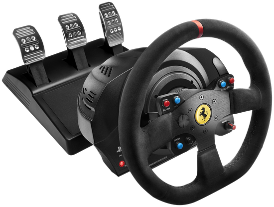 Руль Thrustmaster T300 Ferrari Integral Racing Wheel Alcantara Edition, черный
