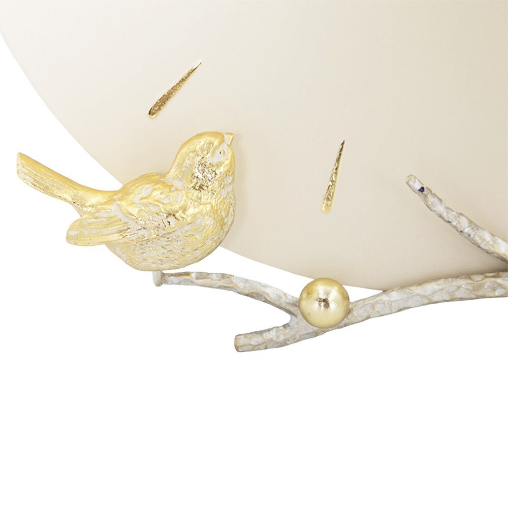 Часы настенные Терра Бранч Айвори Мраморное Золото