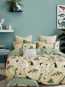 Постельное белье Сказка "Creeper/Creeper (компаньон)" 2-спальный Наволочка 50х70 см 2 шт Простынь на резинке 160х200 см Пододеяльник 175х215 см, перкаль