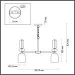 5235/5 LN Люстра E27 5*40Вт 220В IP20 MODERNI
