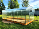 Теплица "Прямостенная 2,5" ширина 2,5 м/ шаг 1 м длинна 4м.