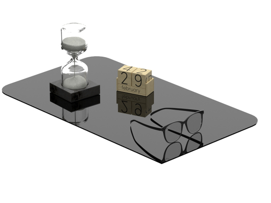 Чёрное глянцевое оргстекло (акрил) 600х350х3мм для предметной фотосъёмки